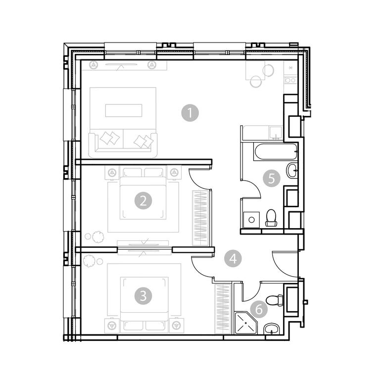 Продажа 2-комн. квартиры, 81,26 м² в ЖК «EvoPark Измайлово (Эво Парк)», Электродная улица, Москва, Россия #1 Продажа 2-комн. квартиры, 81,26 м² в ЖК «EvoPark Измайлово (Эво Парк)», Электродная улица, Москва, Россия #1