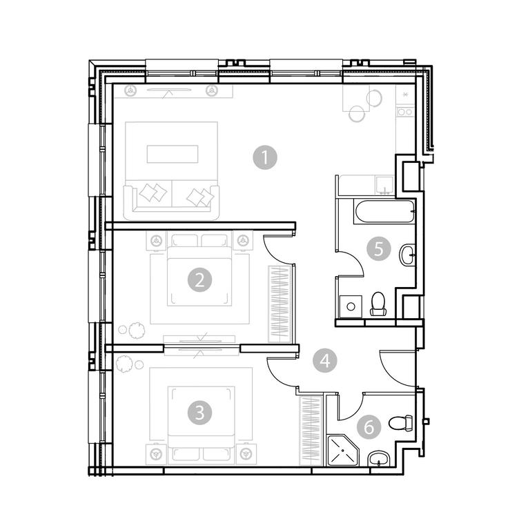 Продажа 2-комн. квартиры, 82,76 м² в ЖК «EvoPark Измайлово (Эво Парк)», Электродная улица, Москва, Россия #1 Продажа 2-комн. квартиры, 82,76 м² в ЖК «EvoPark Измайлово (Эво Парк)», Электродная улица, Москва, Россия #1