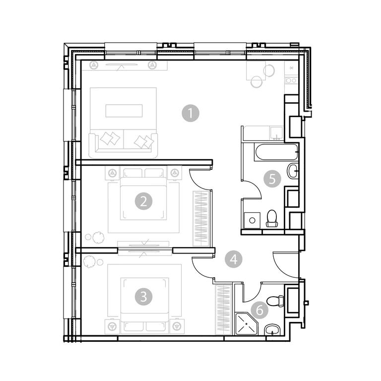 Продажа 2-комн. квартиры, 81,26 м² в ЖК «EvoPark Измайлово (Эво Парк)», Электродная улица, Москва, Россия #1 Продажа 2-комн. квартиры, 81,26 м² в ЖК «EvoPark Измайлово (Эво Парк)», Электродная улица, Москва, Россия #1