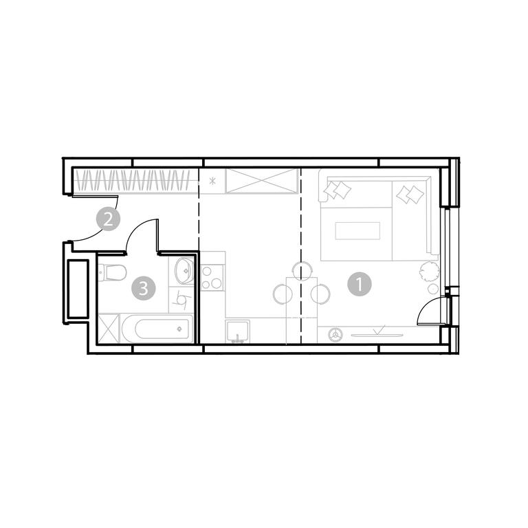Apartment Sale, 31.62平方米 at EvoPark Izmaylovo, Elektrodnaya Street, Moscow, Russia #2