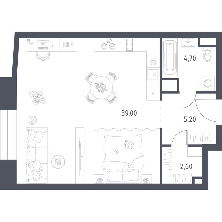 Продажа квартиры, 35,7 м² в ЖК «Стремянный 2», Стремянный переулок, 2, Москва, Россия #2 Продажа квартиры, 35,7 м² в ЖК «Стремянный 2», Стремянный переулок, 2, Москва, Россия #2