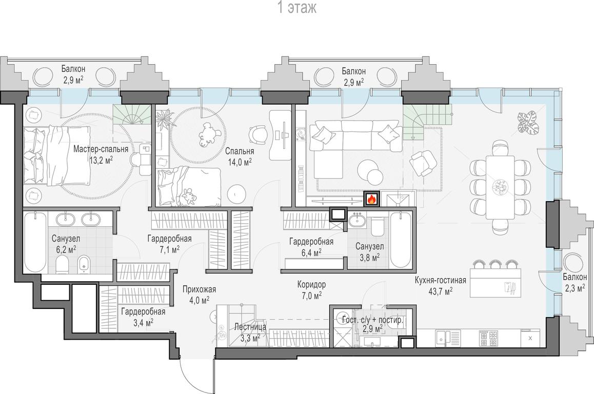 3-BD Apartment Sale, 163.6 sq. m. at Tishinskiy bulvar, Gruzinsky Val Street, 10, Moscow, Russia #1 3-BD Apartment Sale, 163.6 sq. m. at Tishinskiy bulvar, Gruzinsky Val Street, 10, Moscow, Russia #1