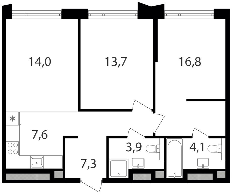 2-BD Apartment Sale, 67.4 sq. m. at Petrovskiy Park II, Stary Petrovsko-Razumovsky Drive, 1/23, Moscow, Russia #1 2-BD Apartment Sale, 67.4 sq. m. at Petrovskiy Park II, Stary Petrovsko-Razumovsky Drive, 1/23, Moscow, Russia #1