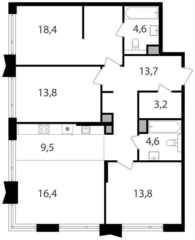 3-BD Apartment Sale, 98 sq. m. at Petrovskiy Park II, Stary Petrovsko-Razumovsky Drive, 1/23, Moscow, Russia #1 3-BD Apartment Sale, 98 sq. m. at Petrovskiy Park II, Stary Petrovsko-Razumovsky Drive, 1/23, Moscow, Russia #1