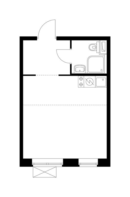 Apartment Sale, 25.1 sq. m. at Vostochnoe Butovo, Krymskaya Street, 13, rabochiy posyolok Bobrovo, Leninskiy City District, Moscow Region, Russia #1 Apartment Sale, 25.1 sq. m. at Vostochnoe Butovo, Krymskaya Street, 13, rabochiy posyolok Bobrovo, Leninskiy City District, Moscow Region, Russia #1