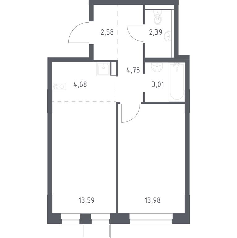 Продажа квартиры, 44,98 м² в ЖК «Егорово Парк», 1-й квартал, посёлок Жилино-1, городской округ Люберцы, Московская область, Россия #1 Продажа квартиры, 44,98 м² в ЖК «Егорово Парк», 1-й квартал, посёлок Жилино-1, городской округ Люберцы, Московская область, Россия #1