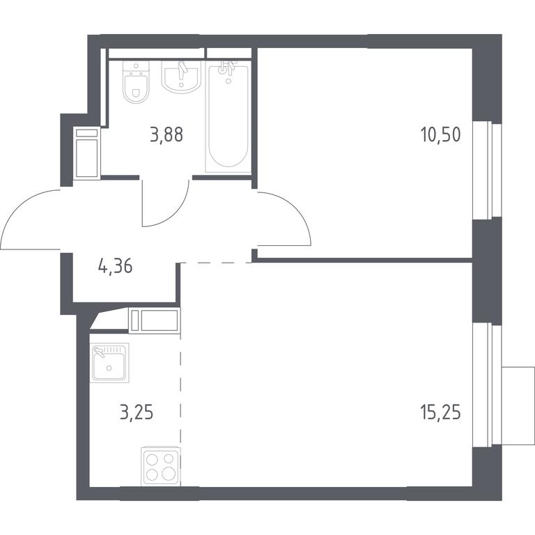 Apartment Sale, 37.24平方米 at Piatnitskie Luga, Pyatnitskoye Highway, 2, derevnya Yurlovo, Solnechnogorsk City District, Moscow Region, Russia #1 Apartment Sale, 37.24平方米 at Piatnitskie Luga, Pyatnitskoye Highway, 2, derevnya Yurlovo, Solnechnogorsk City District, Moscow Region, Russia #1