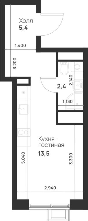 Apartment Sale, 21.3 sq. m. at Газопровод, Sosenskoye Settlement, Moscow, Russia #1 Apartment Sale, 21.3 sq. m. at Газопровод, Sosenskoye Settlement, Moscow, Russia #1