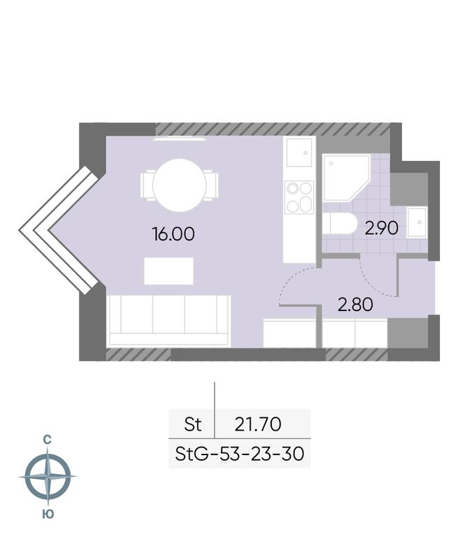Apartment Sale, 21.7 sq. m. at Wave, Borisovskye Prudy Street, 1Б, Moscow, Russia #2 Apartment Sale, 21.7 sq. m. at Wave, Borisovskye Prudy Street, 1Б, Moscow, Russia #2