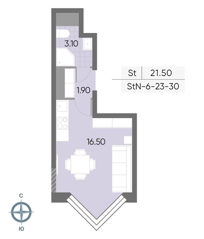 Apartment Sale, 21.5 sq. m. at Wave, Borisovskye Prudy Street, 1Б, Moscow, Russia #1 Apartment Sale, 21.5 sq. m. at Wave, Borisovskye Prudy Street, 1Б, Moscow, Russia #1