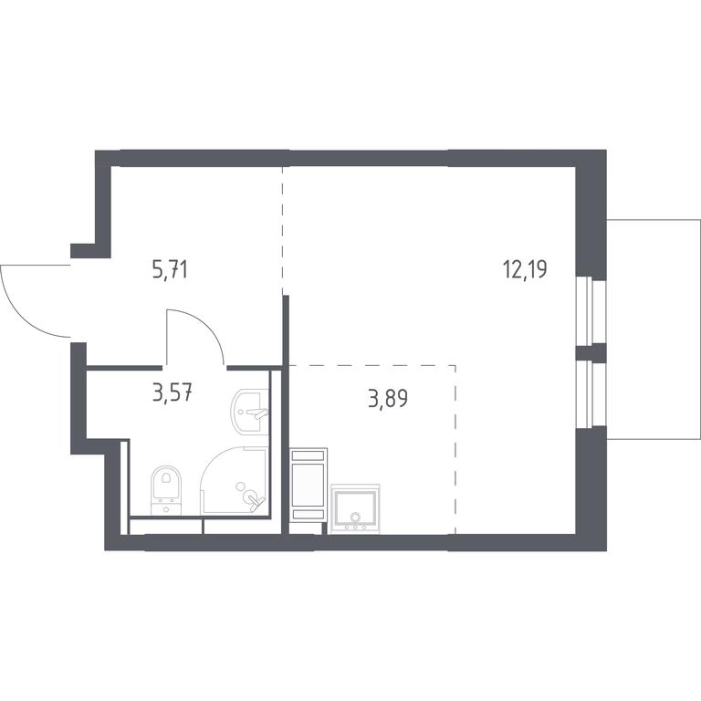Apartment Sale, 25.36 sq. m. at Bolshoe Putilkovo, Prostornaya ulitsa, 1, Putilkovo Village, Krasnogorsk City District, Moscow Region, Russia #1 Apartment Sale, 25.36 sq. m. at Bolshoe Putilkovo, Prostornaya ulitsa, 1, Putilkovo Village, Krasnogorsk City District, Moscow Region, Russia #1
