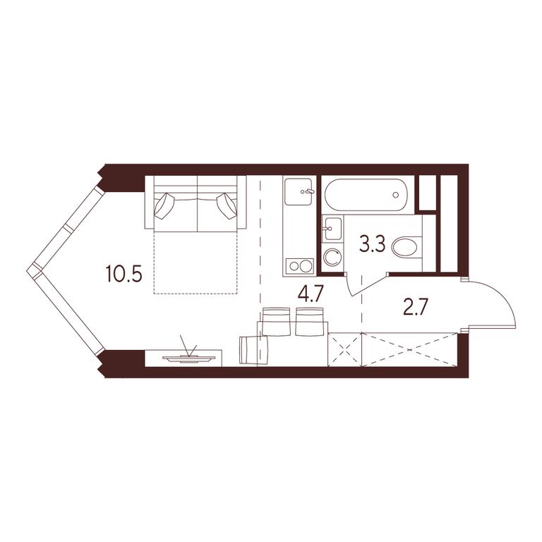 Apartment Sale, 21.2 sq. m. at INDY TOWERS (Indi Tauerz), Kuusinen Street, Moscow, Russia #1 Apartment Sale, 21.2 sq. m. at INDY TOWERS (Indi Tauerz), Kuusinen Street, Moscow, Russia #1