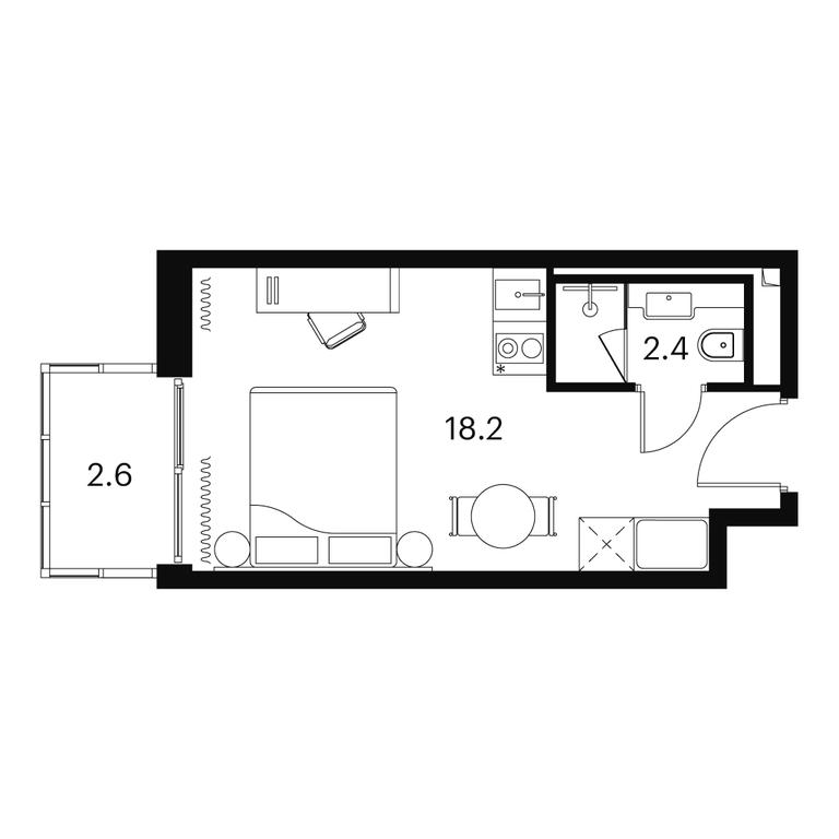 Apartment Sale, 23.2 sq. m. at Akvilon Signal (Akvilon Signal), Signalny Drive, 12, Moscow, Russia #1 Apartment Sale, 23.2 sq. m. at Akvilon Signal (Akvilon Signal), Signalny Drive, 12, Moscow, Russia #1