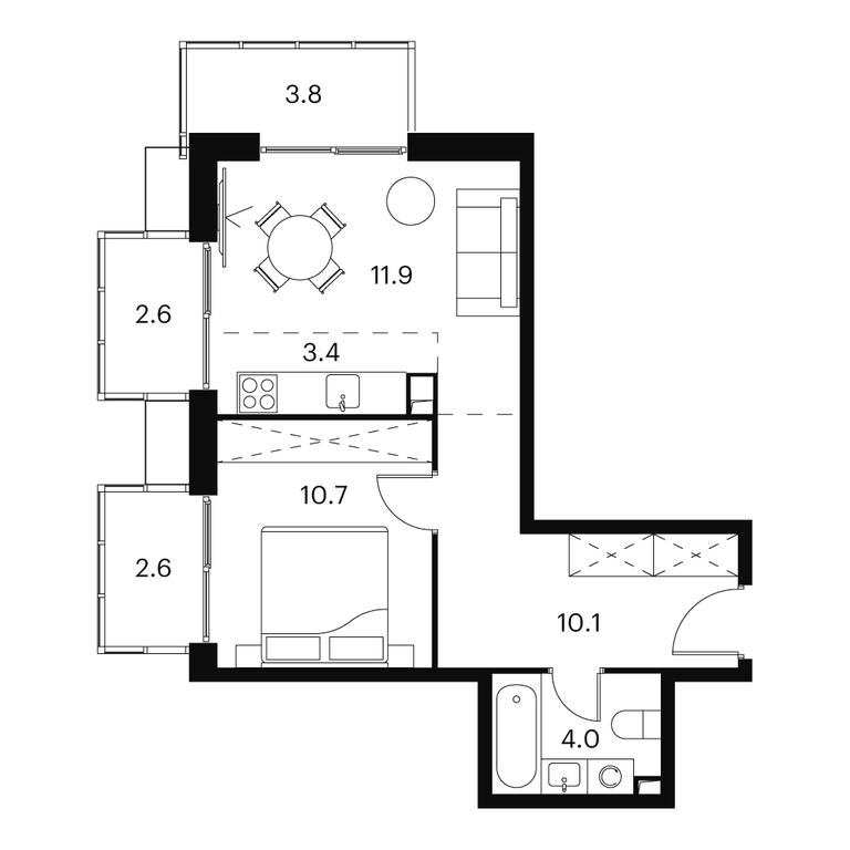 1-BD Apartment Sale, 49.1 sq. m. at Akvilon Signal (Akvilon Signal), Signalny Drive, 12, Moscow, Russia #1 1-BD Apartment Sale, 49.1 sq. m. at Akvilon Signal (Akvilon Signal), Signalny Drive, 12, Moscow, Russia #1