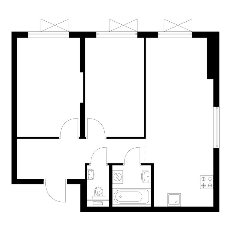 2-BD Apartment Sale, 56.6 sq. m. at Vostochnoe Butovo, Krymskaya Street, 13, rabochiy posyolok Bobrovo, Leninskiy City District, Moscow Region, Russia #1 2-BD Apartment Sale, 56.6 sq. m. at Vostochnoe Butovo, Krymskaya Street, 13, rabochiy posyolok Bobrovo, Leninskiy City District, Moscow Region, Russia #1