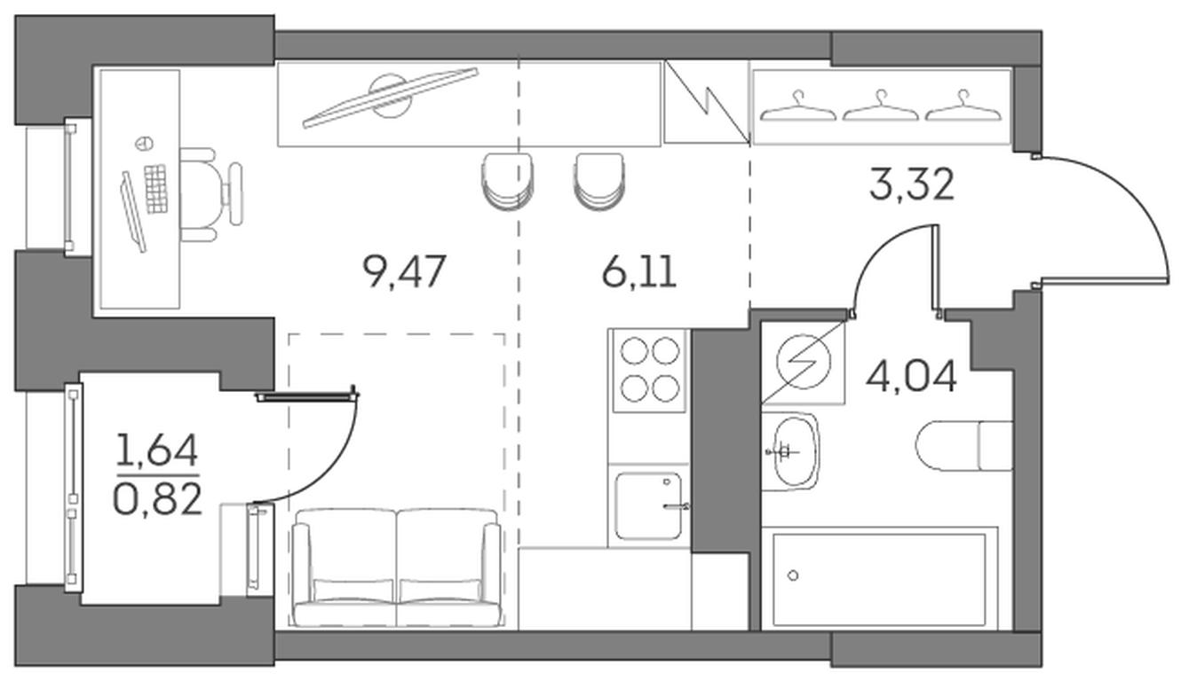 Apartment Sale, 23.76平方米 at Akvilon Beside 2 0, Ryazansky Avenue, Moscow, Russia #2 Apartment Sale, 23.76平方米 at Akvilon Beside 2 0, Ryazansky Avenue, Moscow, Russia #2