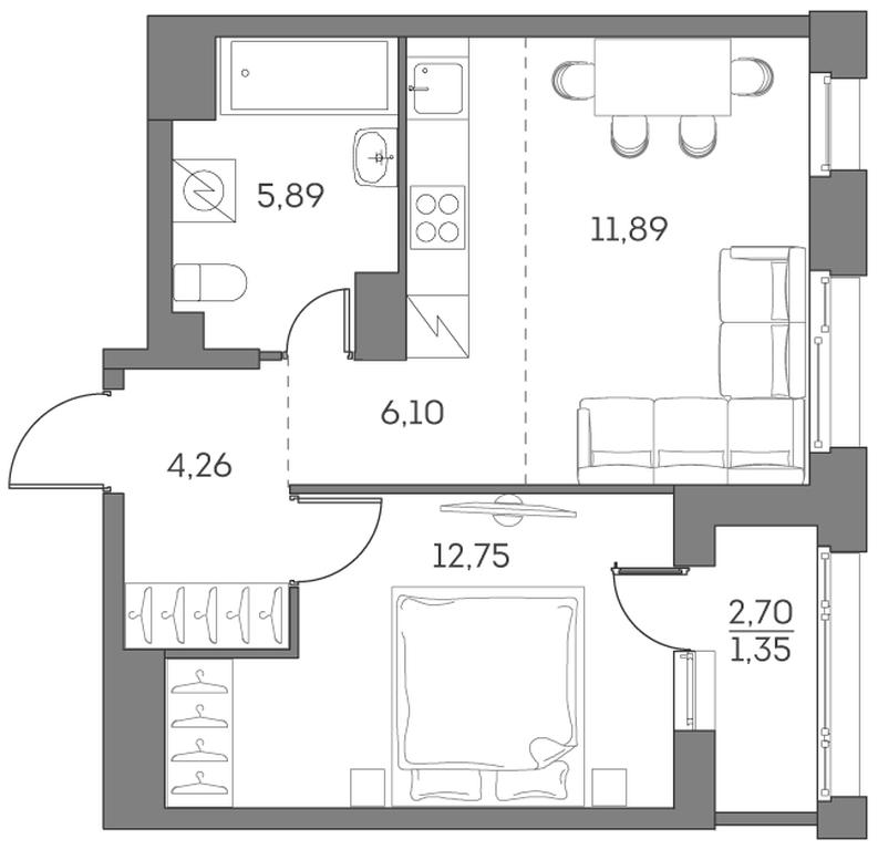 Apartment Sale, 42.24平方米 at Akvilon Beside 2 0, Ryazansky Avenue, Moscow, Russia #2 Apartment Sale, 42.24平方米 at Akvilon Beside 2 0, Ryazansky Avenue, Moscow, Russia #2