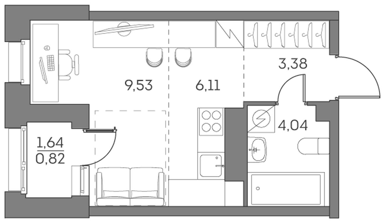 Apartment Sale, 23.88 sq. m. at Akvilon Beside 2 0, Ryazansky Avenue, Moscow, Russia #1 Apartment Sale, 23.88 sq. m. at Akvilon Beside 2 0, Ryazansky Avenue, Moscow, Russia #1