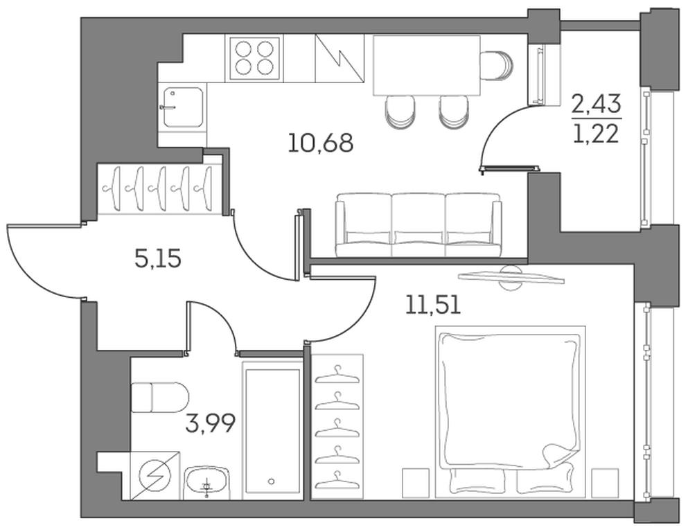 Apartment Sale, 32.55 sq. m. at Akvilon Beside 2 0, Ryazansky Avenue, Moscow, Russia #1 Apartment Sale, 32.55 sq. m. at Akvilon Beside 2 0, Ryazansky Avenue, Moscow, Russia #1