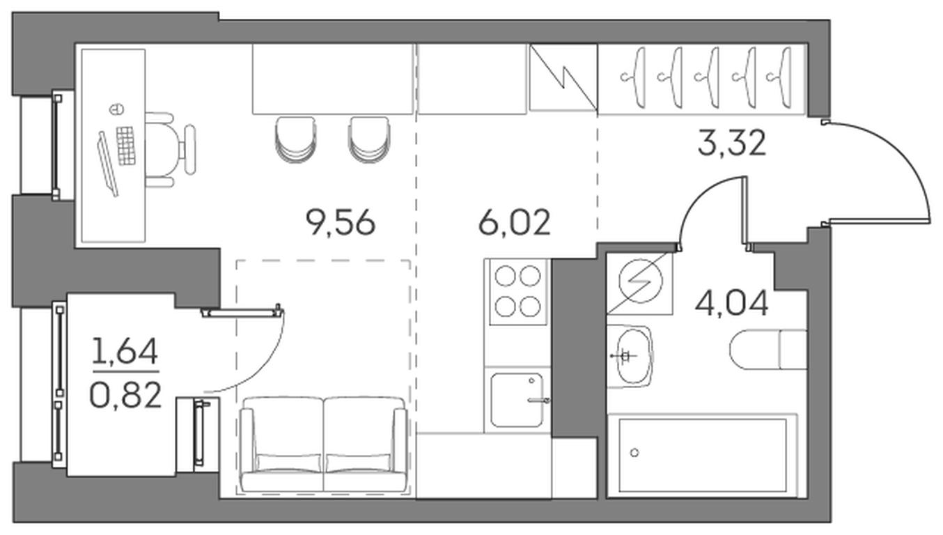 Apartment Sale, 23.76平方米 at Akvilon Beside 2 0, Ryazansky Avenue, Moscow, Russia #2