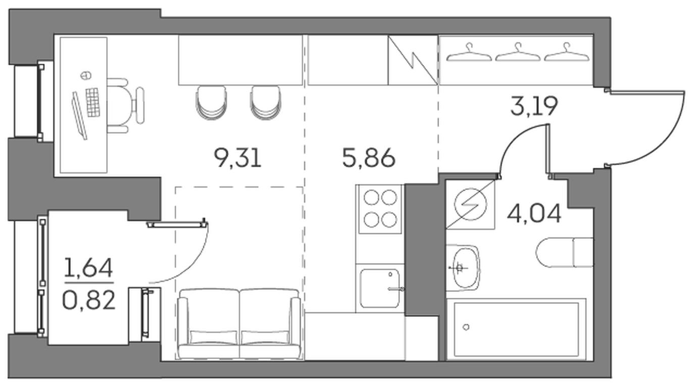 Apartment Sale, 23.22平方米 at Akvilon Beside 2 0, Ryazansky Avenue, Moscow, Russia #2 Apartment Sale, 23.22平方米 at Akvilon Beside 2 0, Ryazansky Avenue, Moscow, Russia #2