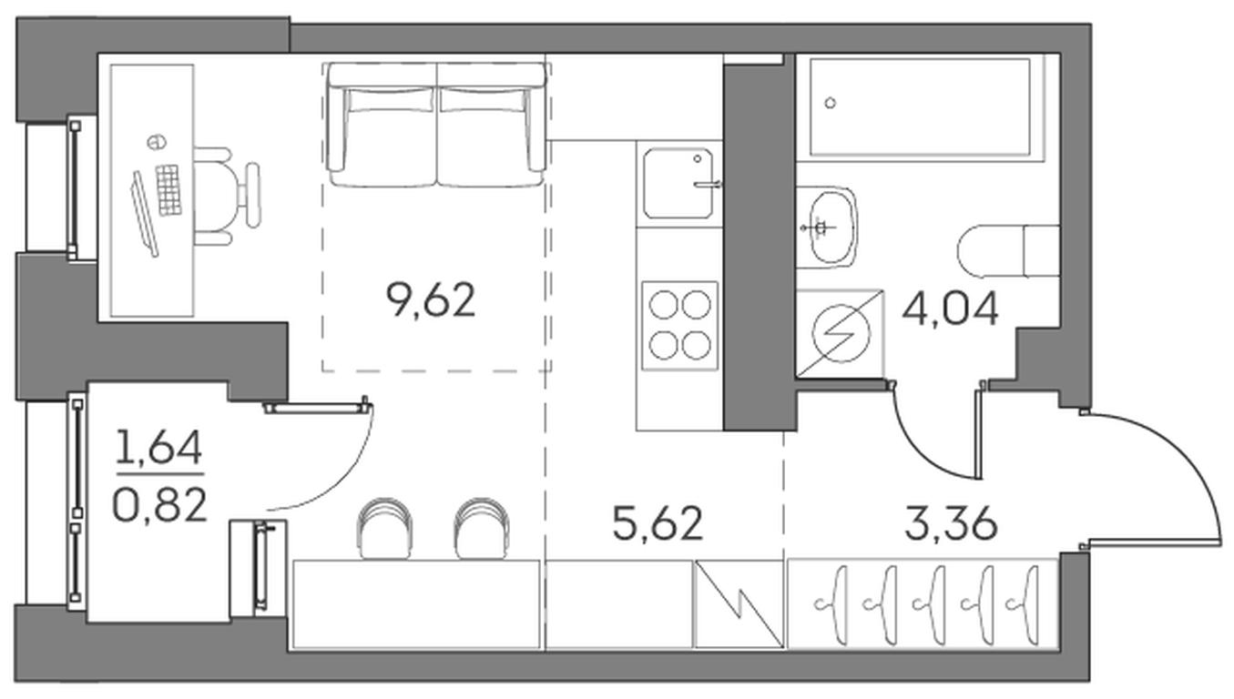 Apartment Sale, 23.46 sq. m. at Akvilon Beside 2 0, Ryazansky Avenue, Moscow, Russia #1 Apartment Sale, 23.46 sq. m. at Akvilon Beside 2 0, Ryazansky Avenue, Moscow, Russia #1