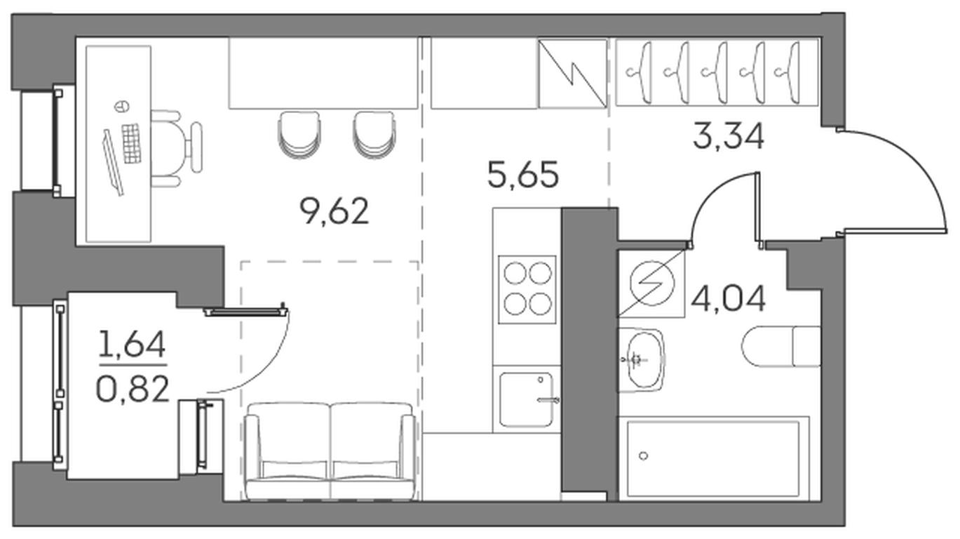 Apartment Sale, 23.47 sq. m. at Akvilon Beside 2 0, Ryazansky Avenue, Moscow, Russia #2 Apartment Sale, 23.47 sq. m. at Akvilon Beside 2 0, Ryazansky Avenue, Moscow, Russia #2