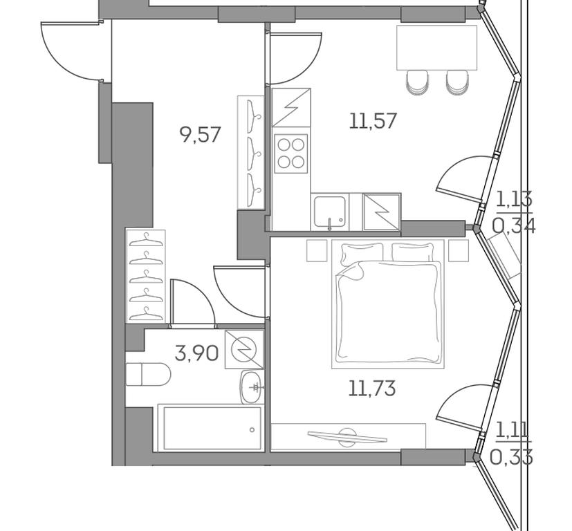 Apartment Sale, 37.44平方米 at Akvilon Beside 2 0, Ryazansky Avenue, Moscow, Russia #1 Apartment Sale, 37.44平方米 at Akvilon Beside 2 0, Ryazansky Avenue, Moscow, Russia #1