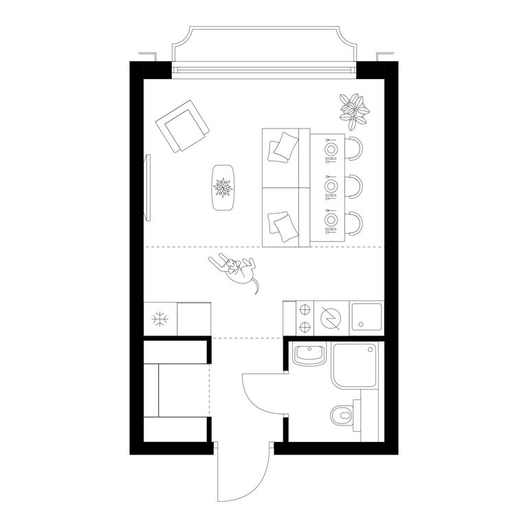 Apartment Sale, 24.3 sq. m. at Irtyshskiy Kvartal, 2nd Irtyshsky Drive, Moscow, Russia #1