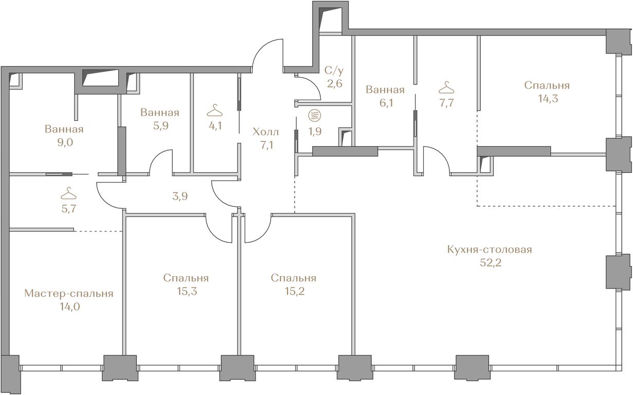 4-BD Apartment Sale, 165 sq. m. at Luzhniki Collection, Luzhnetskaya Embankment, 2/4с17, Moscow, Russia #1 4-BD Apartment Sale, 165 sq. m. at Luzhniki Collection, Luzhnetskaya Embankment, 2/4с17, Moscow, Russia #1