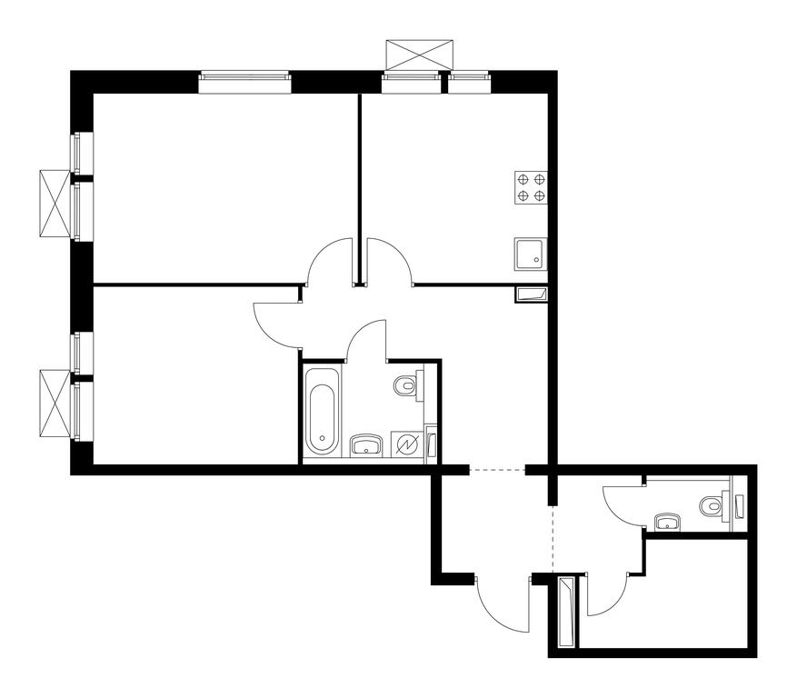 2-BD Apartment Sale, 64.6 sq. m. at Butovo Park 2, Butovo Park Residential Complex, Butovo Work Settlement, Leninskiy City District, Moscow Region, Russia #1 2-BD Apartment Sale, 64.6 sq. m. at Butovo Park 2, Butovo Park Residential Complex, Butovo Work Settlement, Leninskiy City District, Moscow Region, Russia #1