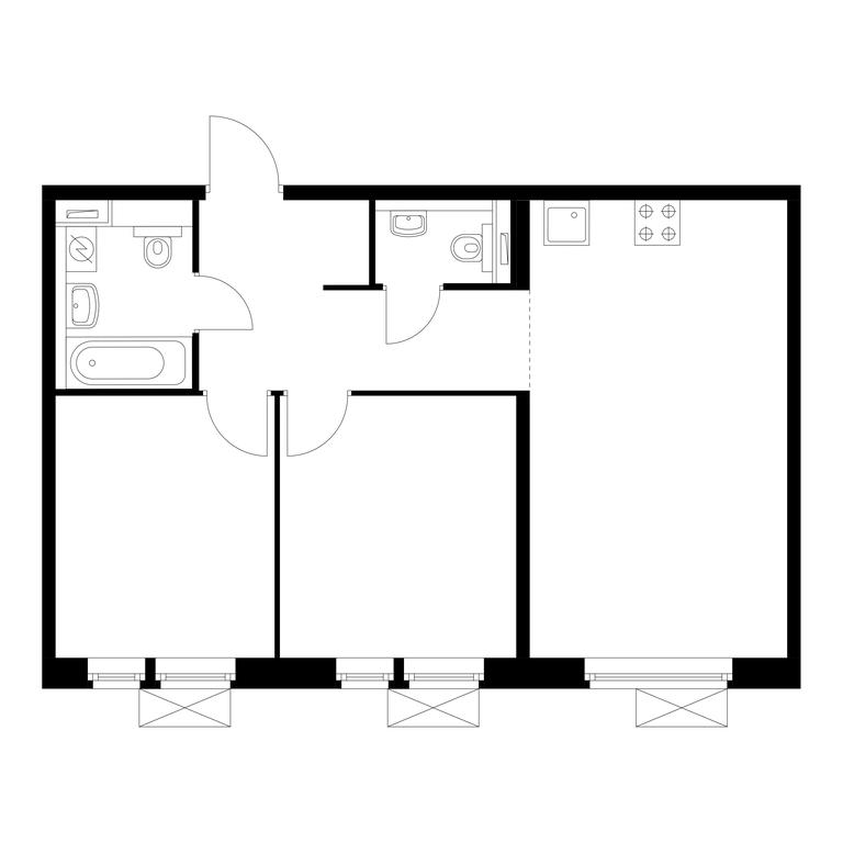 2-BD Apartment Sale, 55 sq. m. at Butovo Park 2, Butovo Park Residential Complex, Butovo Work Settlement, Leninskiy City District, Moscow Region, Russia #1 2-BD Apartment Sale, 55 sq. m. at Butovo Park 2, Butovo Park Residential Complex, Butovo Work Settlement, Leninskiy City District, Moscow Region, Russia #1