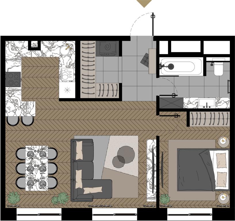 2-BD Apartment Sale, 56.2 sq. m. at Zorge 9, Zorge Street, 9к1, Moscow, Russia #1 2-BD Apartment Sale, 56.2 sq. m. at Zorge 9, Zorge Street, 9к1, Moscow, Russia #1