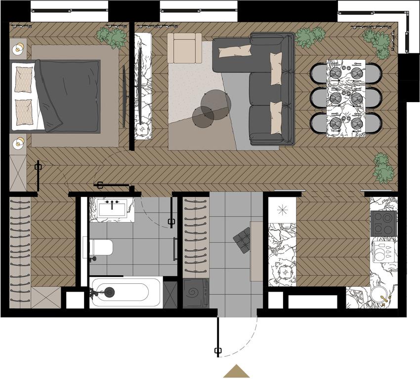 2-BD Apartment Sale, 58.4 sq. m. at Zorge 9, Zorge Street, 9к1, Moscow, Russia #1