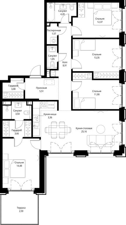 4-BD Apartment Sale, 115.4 sq. m. at City Bay, Volokolamskoye Highway, 95с3, Moscow, Russia #1 4-BD Apartment Sale, 115.4 sq. m. at City Bay, Volokolamskoye Highway, 95с3, Moscow, Russia #1