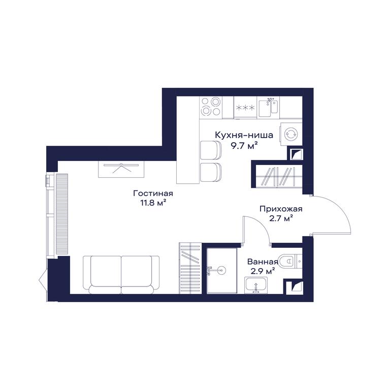 Apartment Sale, 27.05 sq. m. at Jois, 3rd Silikatny Drive, 10, Moscow, Russia #1 Apartment Sale, 27.05 sq. m. at Jois, 3rd Silikatny Drive, 10, Moscow, Russia #1