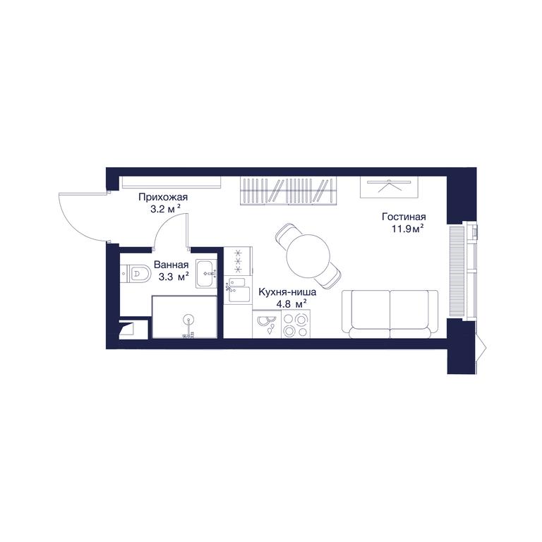 Apartment Sale, 23.23 sq. m. at Jois, 3rd Silikatny Drive, 10, Moscow, Russia #1 Apartment Sale, 23.23 sq. m. at Jois, 3rd Silikatny Drive, 10, Moscow, Russia #1