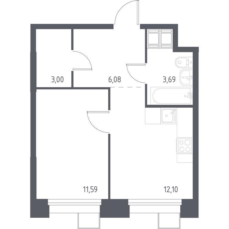 Apartment Sale, 36.24 sq. m. at Troparevo Park, Kiyevskoye shosse, 21-y kilometr, 3с4, Mosrentgen Settlement, Moscow, Russia #1 Apartment Sale, 36.24 sq. m. at Troparevo Park, Kiyevskoye shosse, 21-y kilometr, 3с4, Mosrentgen Settlement, Moscow, Russia #1