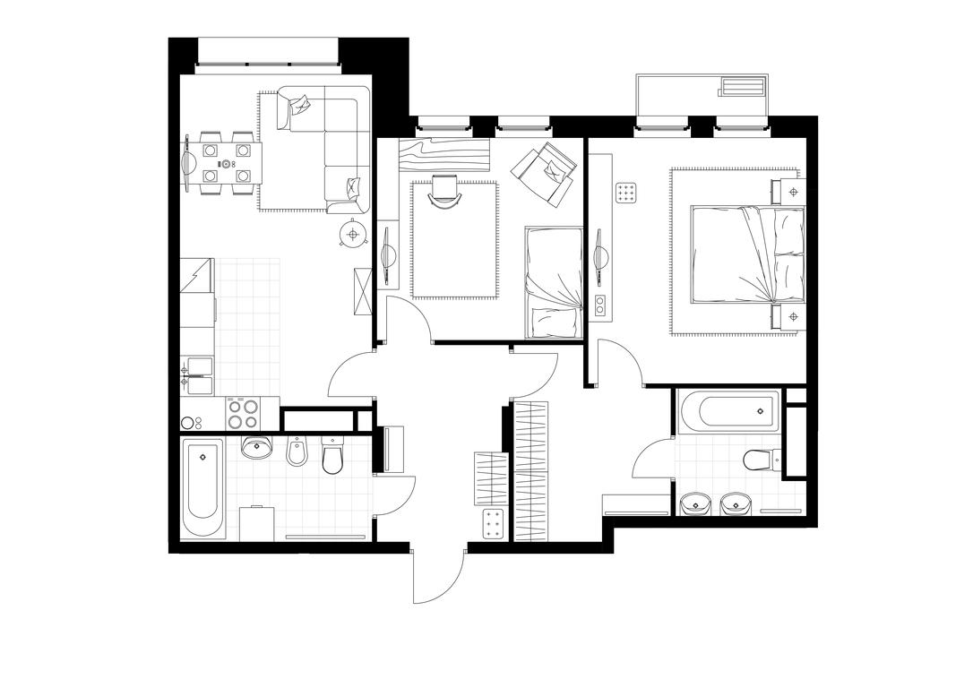2-BD Apartment Sale, 75.1平方米 at Rezidentsii Skolkovo, Kashtanovaya ulitsa, 1, rabochiy posyolok Zarechye, Odintsovskiy City District, Moscow Region, Russia #1 2-BD Apartment Sale, 75.1平方米 at Rezidentsii Skolkovo, Kashtanovaya ulitsa, 1, rabochiy posyolok Zarechye, Odintsovskiy City District, Moscow Region, Russia #1