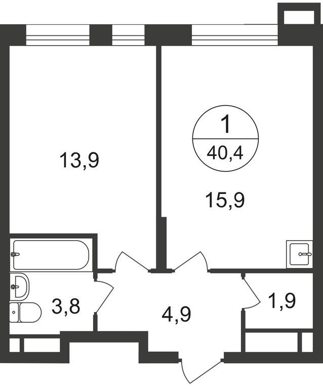 Apartment Sale, 40.4平方米 at Pervyi Moskovskiy, ulitsa Bianki, 1, Moskovskiy, Moscow, Russia #1 Apartment Sale, 40.4平方米 at Pervyi Moskovskiy, ulitsa Bianki, 1, Moskovskiy, Moscow, Russia #1