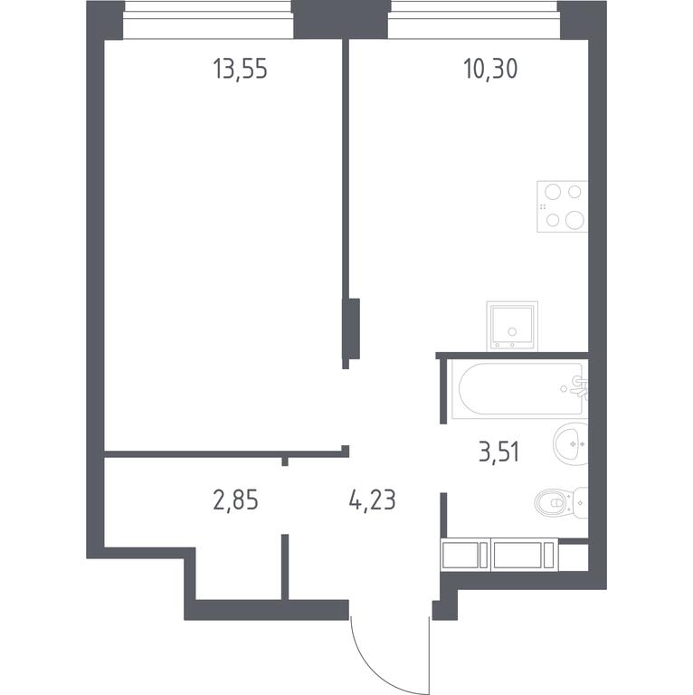 Apartment Sale, 34.3 sq. m. at Novograd Pavlino, Kosinskoye shosse, 2, Novoye Pavlino Microdistrict, Balashikha, Moscow Region, Russia #1 Apartment Sale, 34.3 sq. m. at Novograd Pavlino, Kosinskoye shosse, 2, Novoye Pavlino Microdistrict, Balashikha, Moscow Region, Russia #1