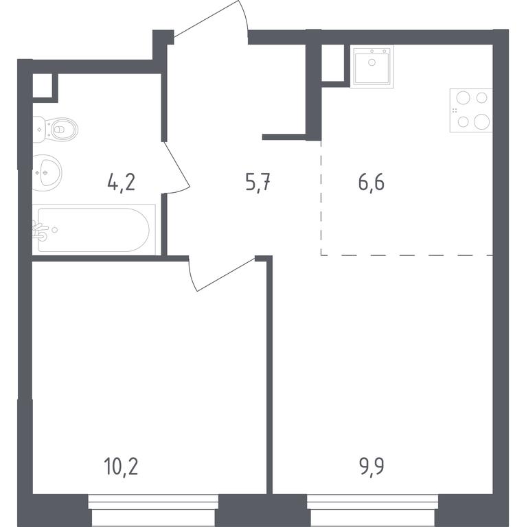 Apartment Sale, 36.6 sq. m. at Olhovy Kvartal, 5-ya ulitsa Lesnyye Polyany, posyolok Gazoprovod, Sosenskoye Settlement, Moscow, Russia #1 Apartment Sale, 36.6 sq. m. at Olhovy Kvartal, 5-ya ulitsa Lesnyye Polyany, posyolok Gazoprovod, Sosenskoye Settlement, Moscow, Russia #1