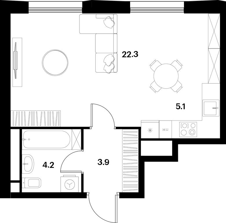 Apartment Sale, 35.5 sq. m. at Alia, Lyotnaya Street, 95Бк2, Moscow, Russia #1 Apartment Sale, 35.5 sq. m. at Alia, Lyotnaya Street, 95Бк2, Moscow, Russia #1