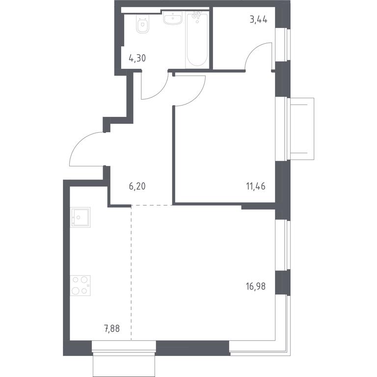 Apartment Sale, 50.26 sq. m. at Kvartal Domashnij, Donetskaya Street, 30с11, Moscow, Russia #1 Apartment Sale, 50.26 sq. m. at Kvartal Domashnij, Donetskaya Street, 30с11, Moscow, Russia #1