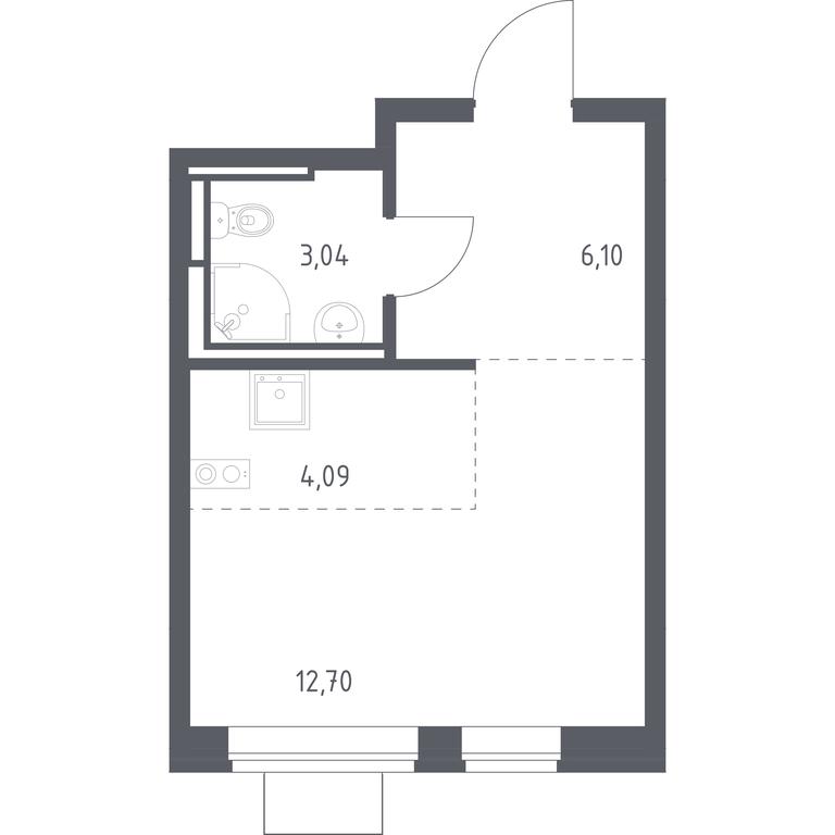 Apartment Sale, 25.93 sq. m. at Bogdanovskiy Les, derevnya Bogdanikha, Leninskiy City District, Moscow Region, Russia #1 Apartment Sale, 25.93 sq. m. at Bogdanovskiy Les, derevnya Bogdanikha, Leninskiy City District, Moscow Region, Russia #1
