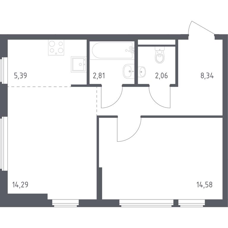Apartment Sale, 47.47 sq. m. at Ostafevo, Ostafyevskoe Highway, 12к1, Ryazanovskoe Settlement, Moscow, Russia #1 Apartment Sale, 47.47 sq. m. at Ostafevo, Ostafyevskoe Highway, 12к1, Ryazanovskoe Settlement, Moscow, Russia #1