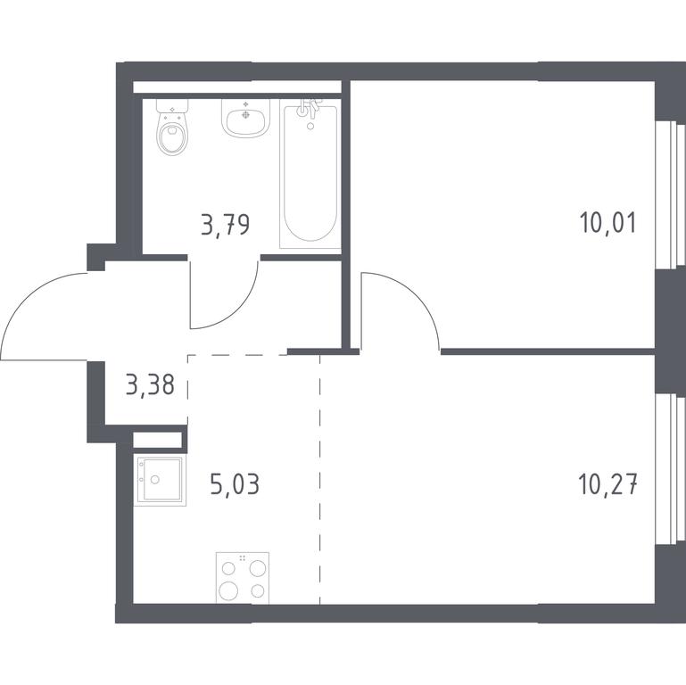 Apartment Sale, 32.48 sq. m. at Mytishchi Park, Silikatnaya ulitsa, 41к3, Mytischi, Moscow Region, Russia #1