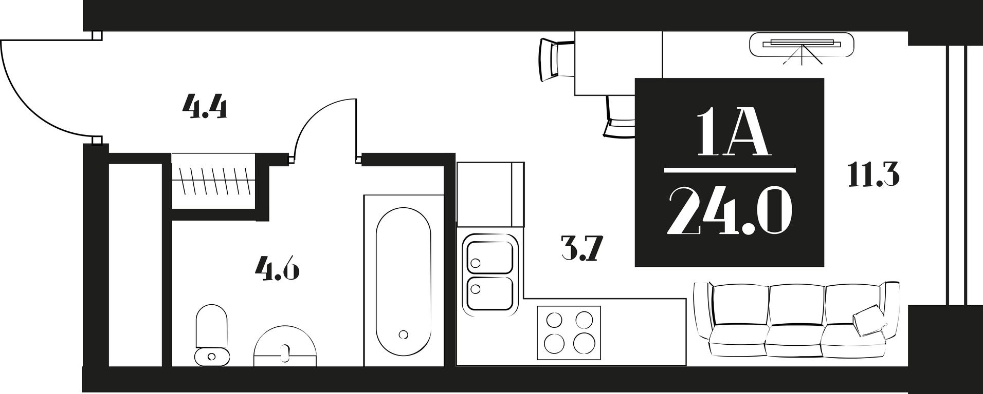 Apartment Sale, 24平方米 at Deco Residence, Malaya Tulskaya Street, 2, Moscow, Russia #1 Apartment Sale, 24平方米 at Deco Residence, Malaya Tulskaya Street, 2, Moscow, Russia #1