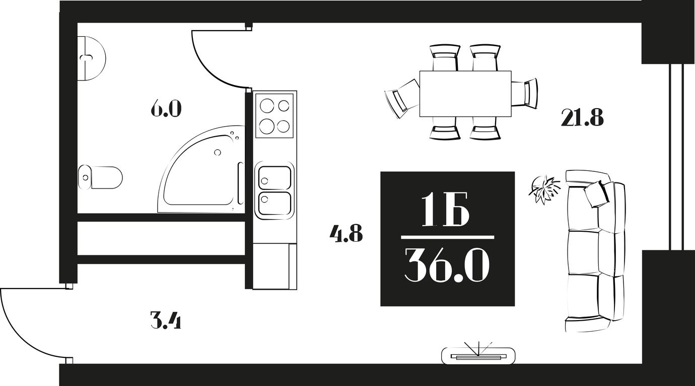 Продажа квартиры, 36 м² в ЖК «Деко Резиденс (Deco Residence)», Малая Тульская улица, 2, Москва, Россия #1 Продажа квартиры, 36 м² в ЖК «Деко Резиденс (Deco Residence)», Малая Тульская улица, 2, Москва, Россия #1
