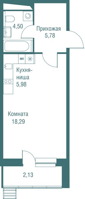 Apartment Sale, 36.68平方米 at Odinburg, Severnaya Street, 11, Odintsovo, Moscow Region, Russia #1 Apartment Sale, 36.68平方米 at Odinburg, Severnaya Street, 11, Odintsovo, Moscow Region, Russia #1
